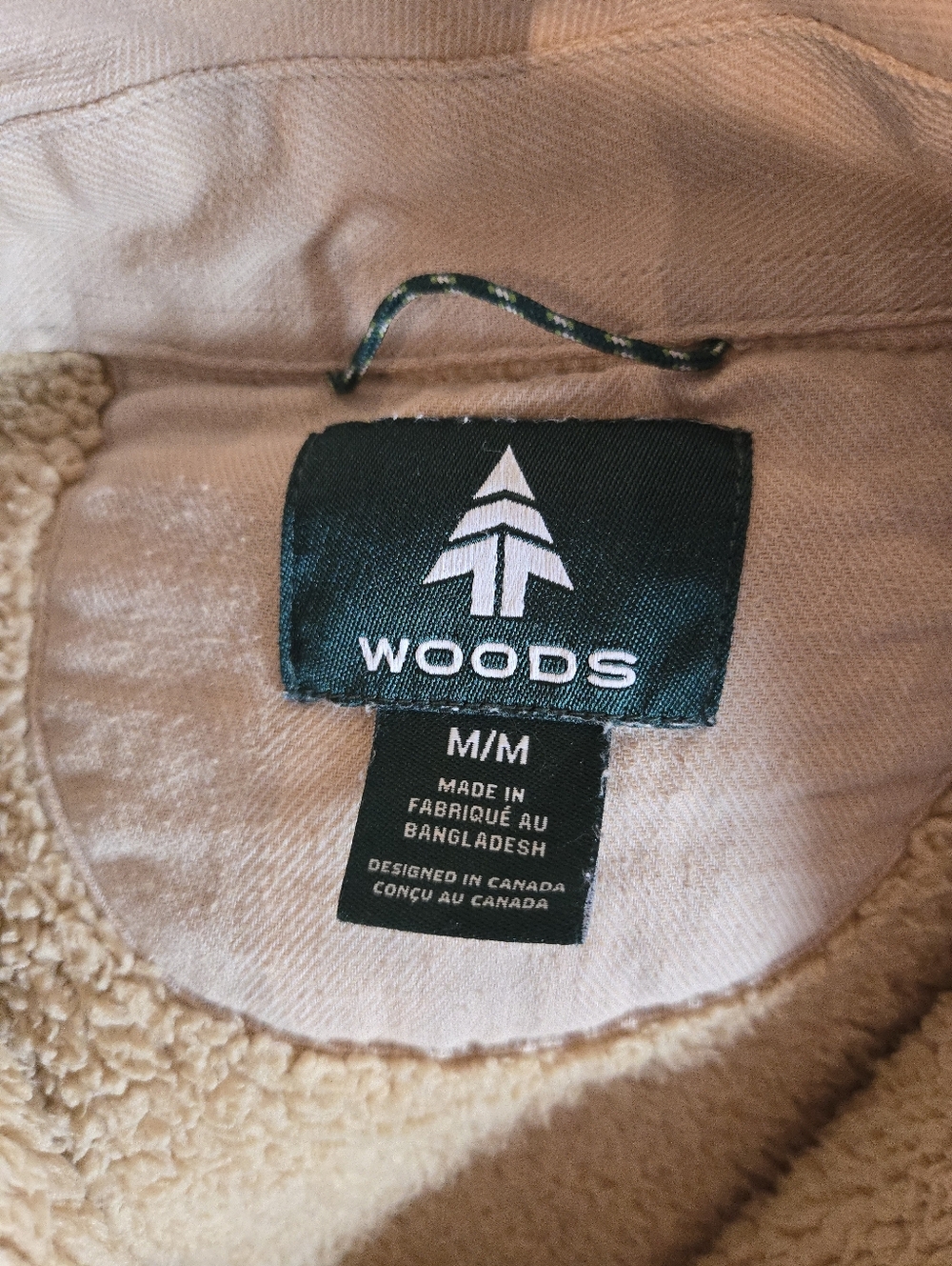 Woods | Cream Overshirt Jacket, Size M - Picture 4 of 9